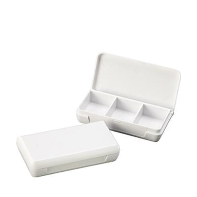 Medidaily medicijnbewaardozen met 3 vakken, set van 5 stuks, plastic medicijndozen voor pillen en supplementen.