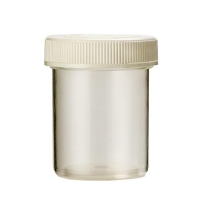 Clear Spruyt Hillen 250ml instrument medicine bottle with white screw cap, 24-pack, transparent plastic container for medical use