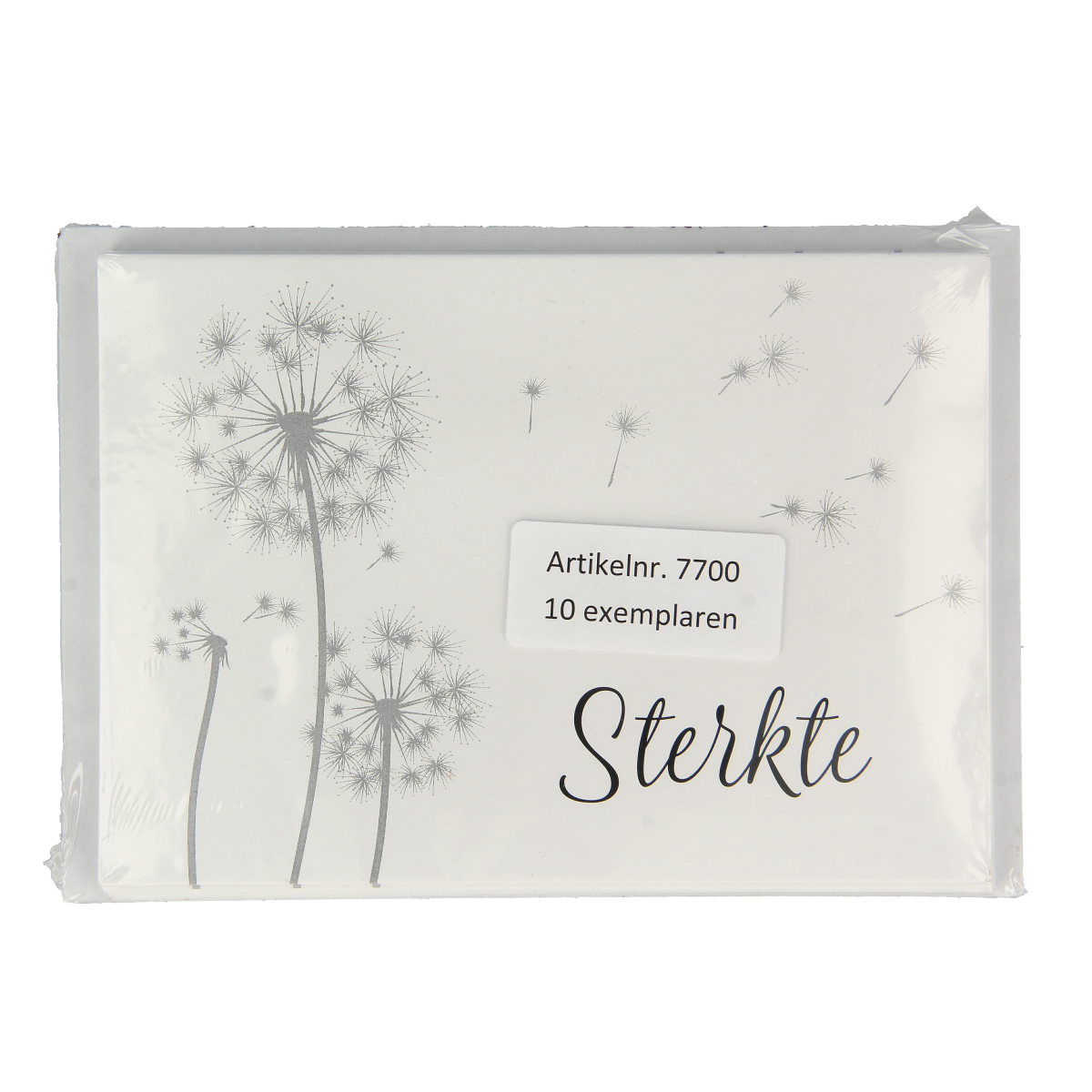 Spruyt Hillen condolence card with envelope set, featuring a respectful design in a pack of 10.