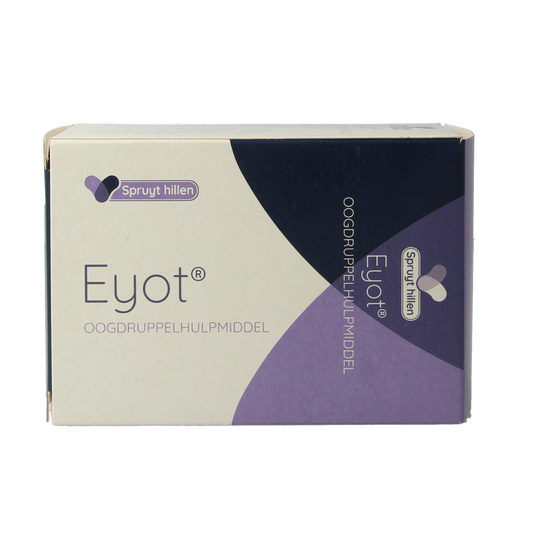 Eyot Rood oogdruppel hulpmiddel for eye care, shown in the image with a clear view of the applicator and packaging.
