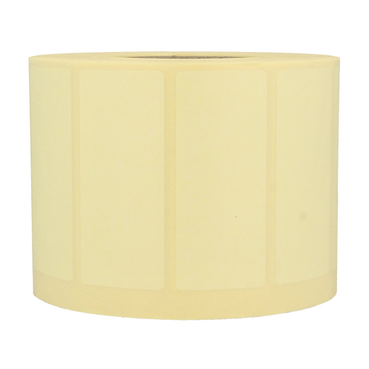 Spruyt Hillen thermal labels, blank 70x30mm, 1500 sheets, suitable for barcode and product labeling, shown on white background.