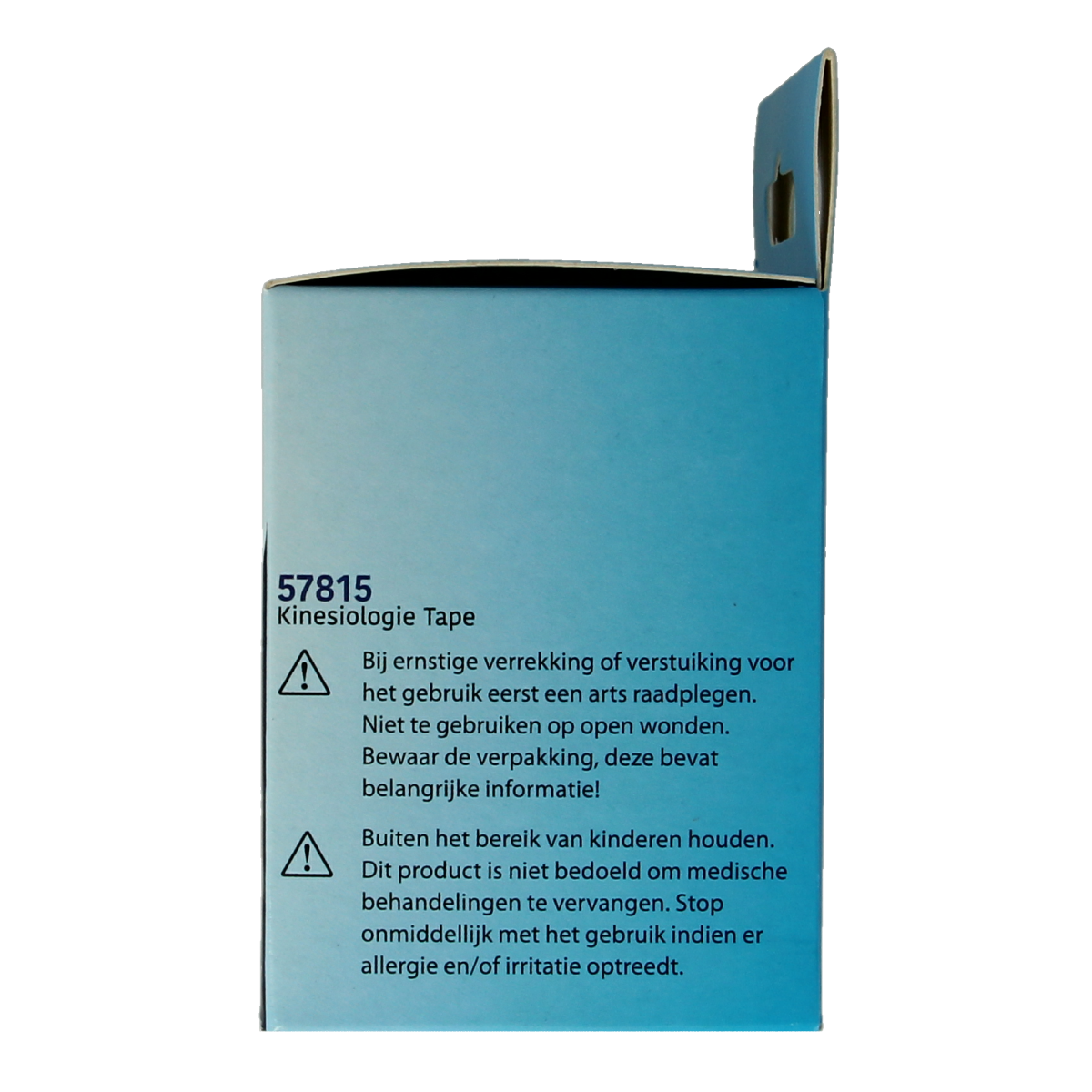 Emdee Kinesio sport tape in light blue, non-cut, 1.00 meter roll for sports injury support and muscle stabilization