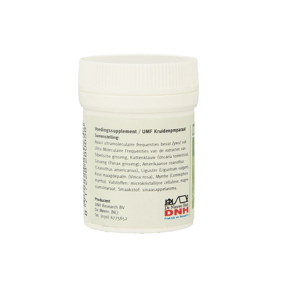 DNH Zywut Multiplant herbal supplement tablets in a container, natural herbal preparations for health support.