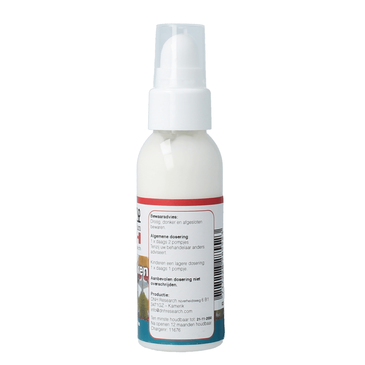 DNH Ongemakken lotion 50ml body care product bottle with white label and blue cap, designed for skin treatment.