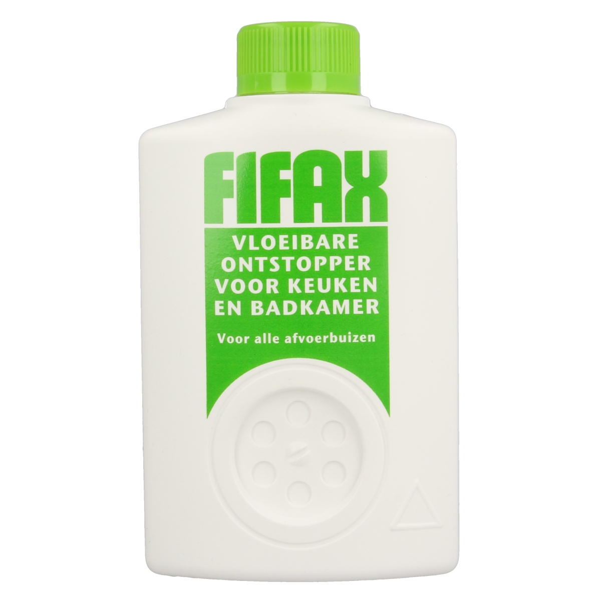 Fifax Keuken ontstopper groen 500ml, a cleaning product for kitchen drain unclogging, in a green bottle with a nozzle.