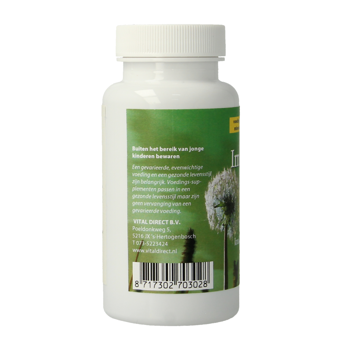 Venamed Imunofit herbal supplement capsules in a blister pack, natural ingredients for immune support.