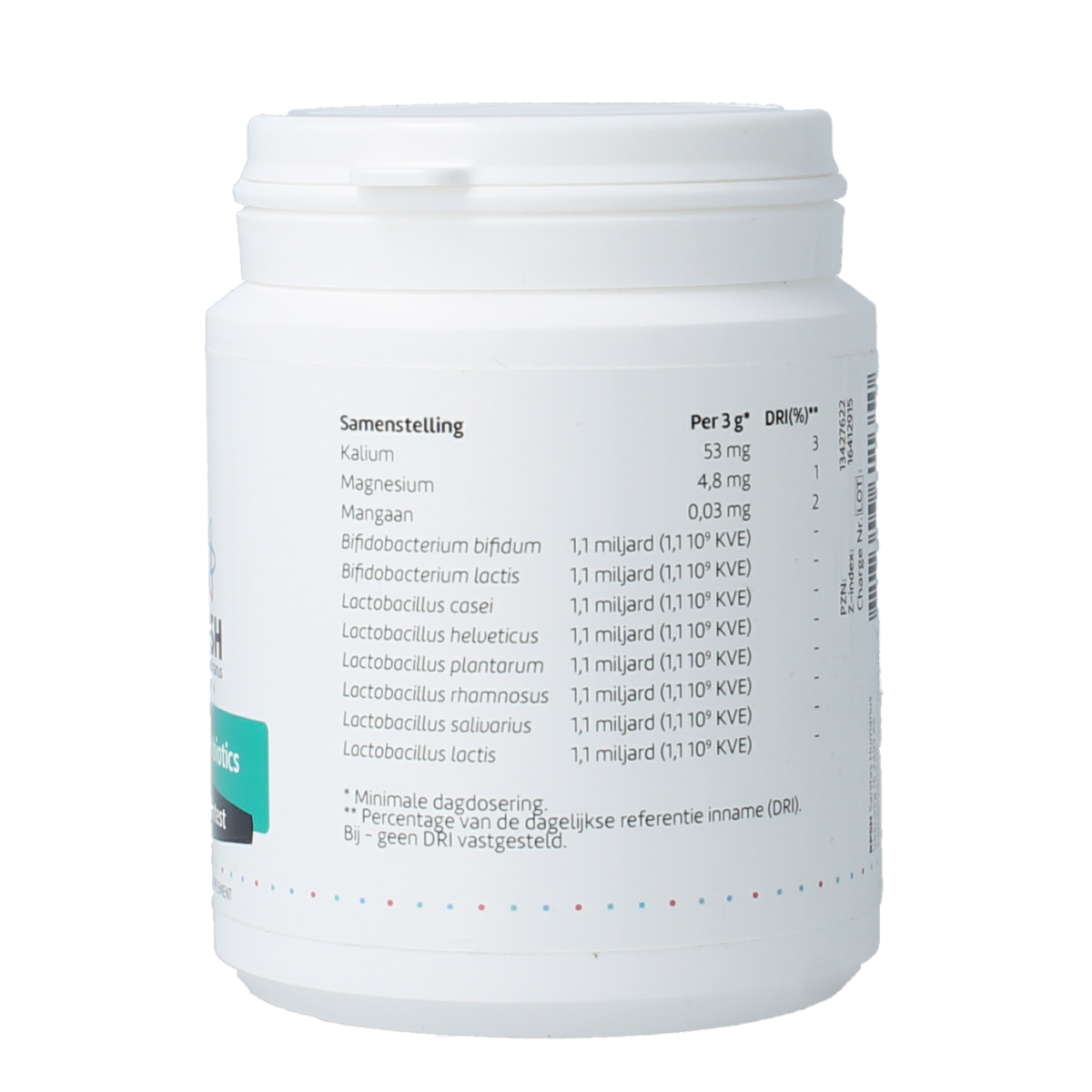 RPSH Sana Intest MBR Probiotics micro-organisms supplement in a 119g container, featuring probiotic bacteria for digestive health.