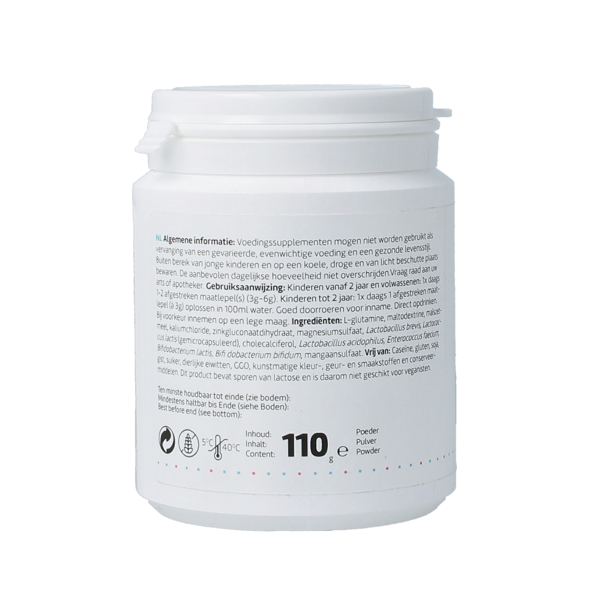 RPSH Sana Intest Salutem probiotics micro-organisms in a 110g package, promoting gut health and digestive wellness.