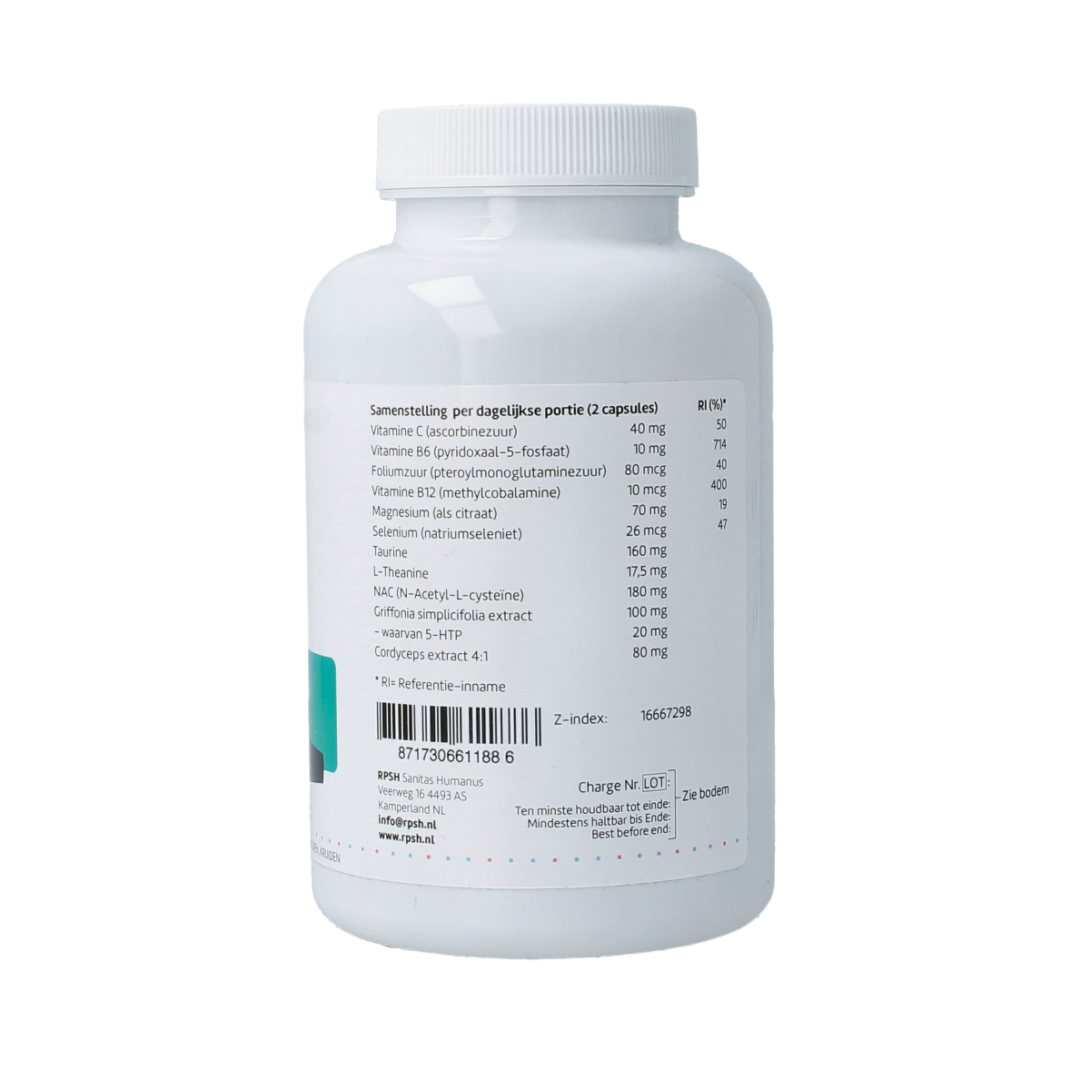 RPSH Sana Neuro Sero-Plus multivitamin capsules, 120 count, dietary supplement for neurological health.