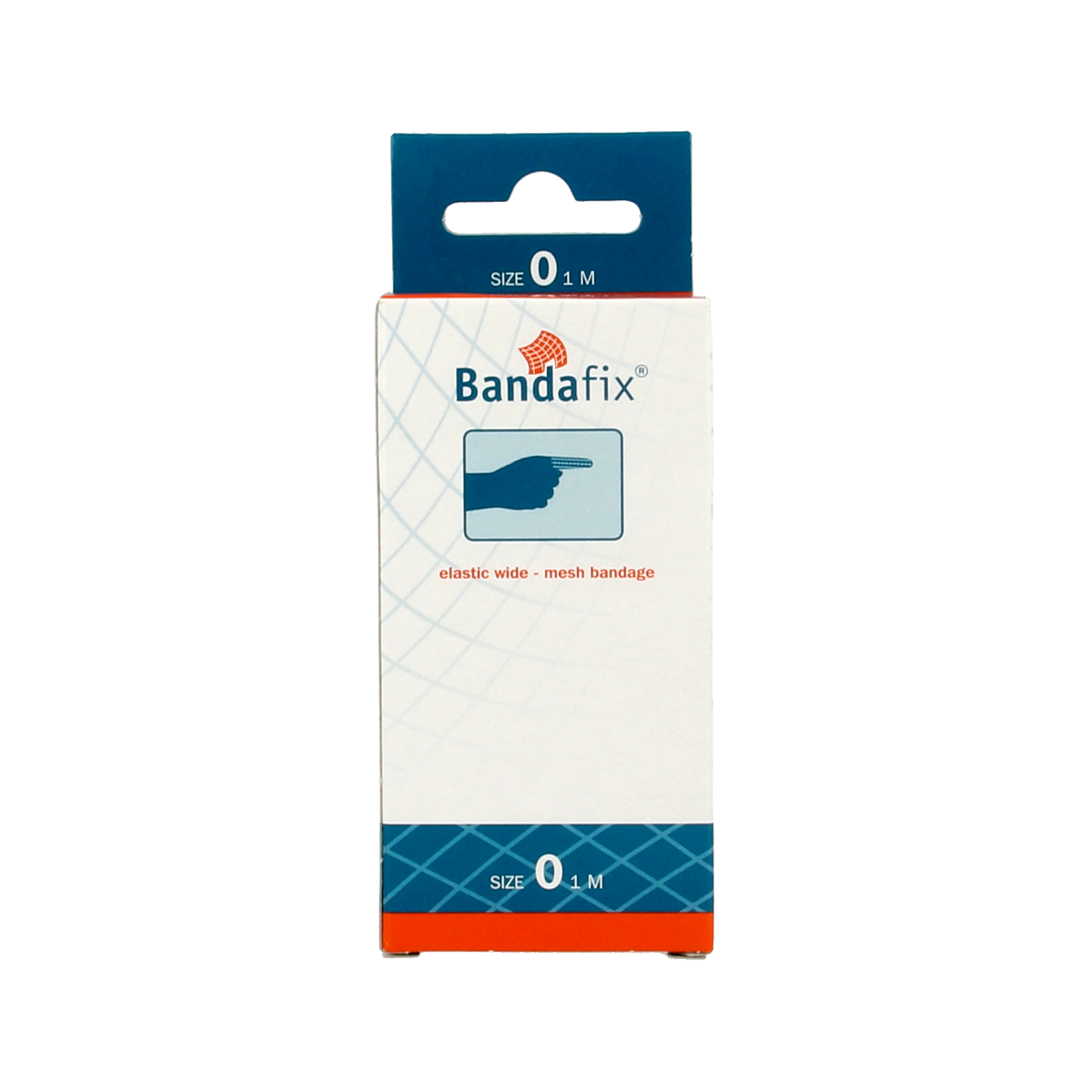 Bandafix Nr. 0 vinger 1 meter, elastic bandage and gauze for finger injuries, 1 piece with barcode 8717371740009