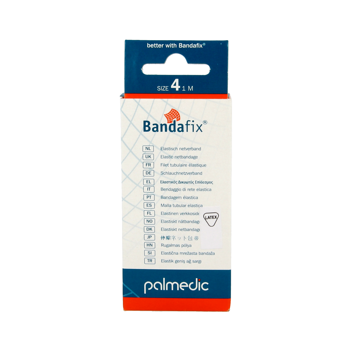 Bandafix Nr. 4 bovenbeen schouder buisverband, 1 meter, medical bandage for thigh or shoulder, sterile dressing material