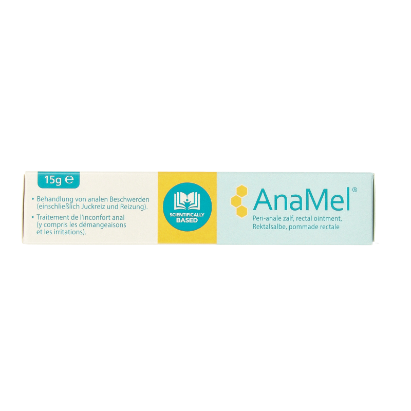 Tube of Dos Medical Anamel perianale zalf, 15 grams, a body care ointment for perianal skin relief.