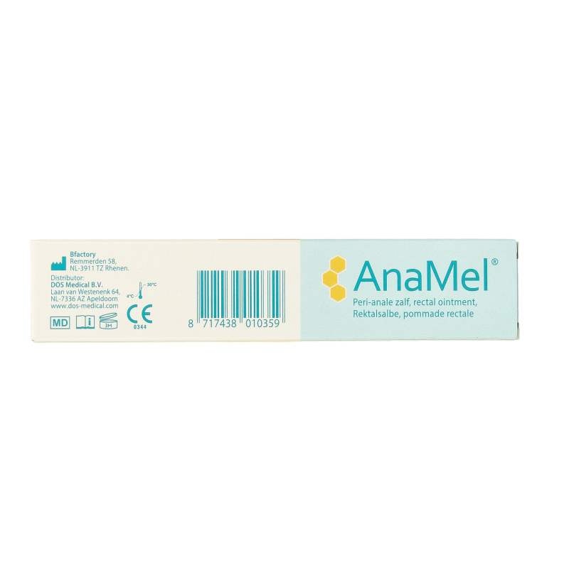 Dos Medical Anamel perianale zalf 15g tube for perianal skin care, shown in the image.