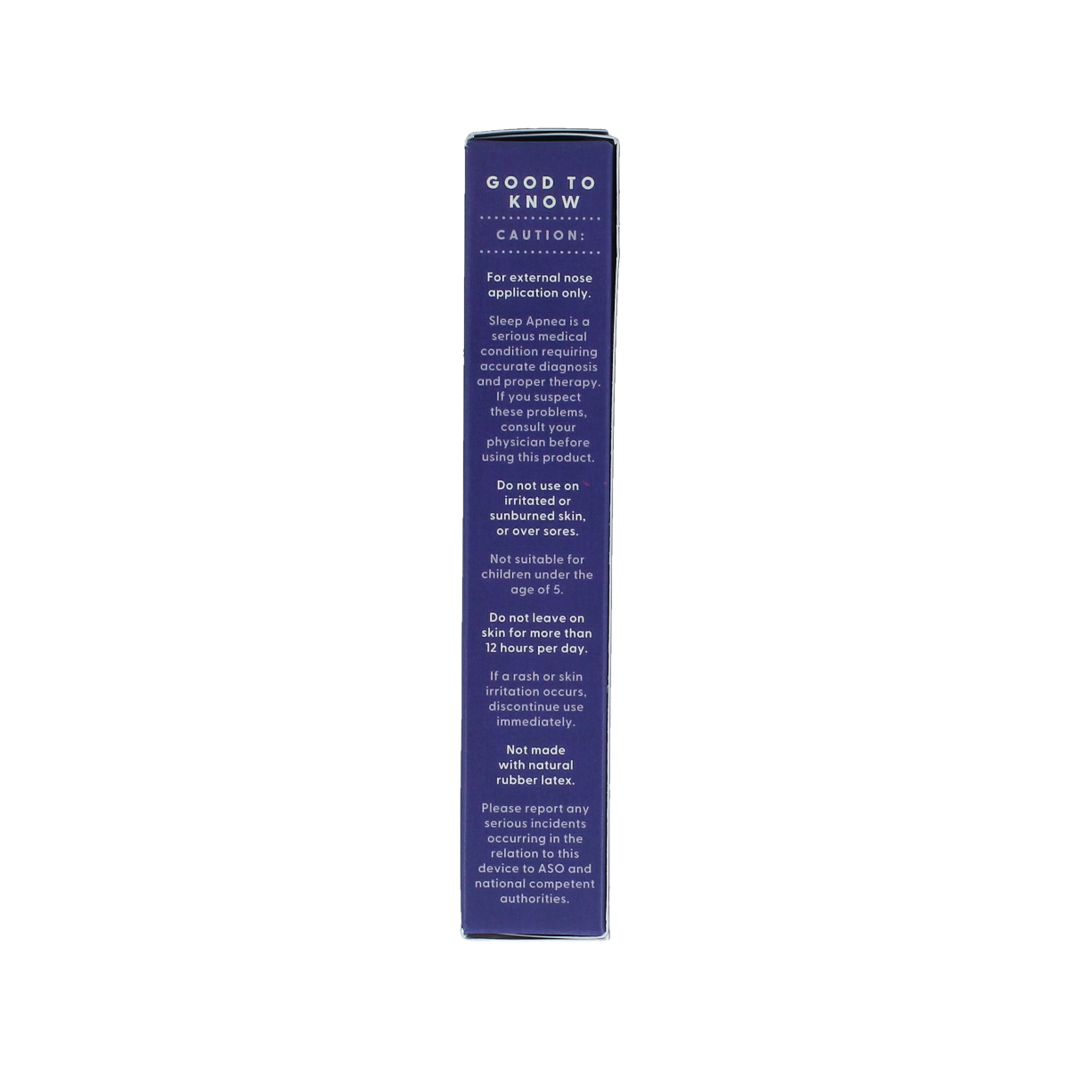 Airmax nasal strip in clear packaging, 30 pieces, for nasal care and inhalation, designed to help improve breathing.