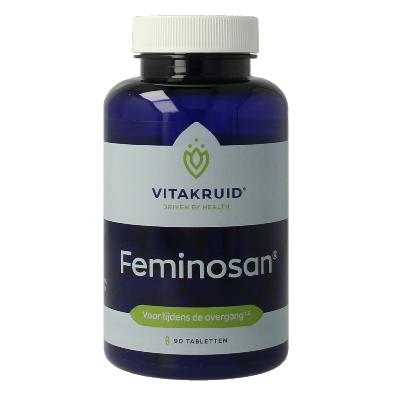 Vitakruid Feminosan Overgang complex herbal supplement with rode klaver and hop, 90 tablets for hormonal balance and menopausal support
