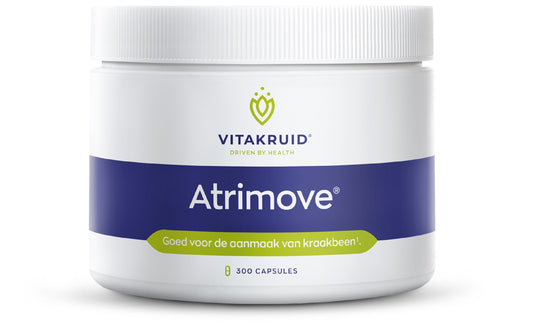 Bottle of Vitakruid Atrimove Glucosamine Chondroitine MSM Complex mineral supplement with 300 capsules, showing the product label.