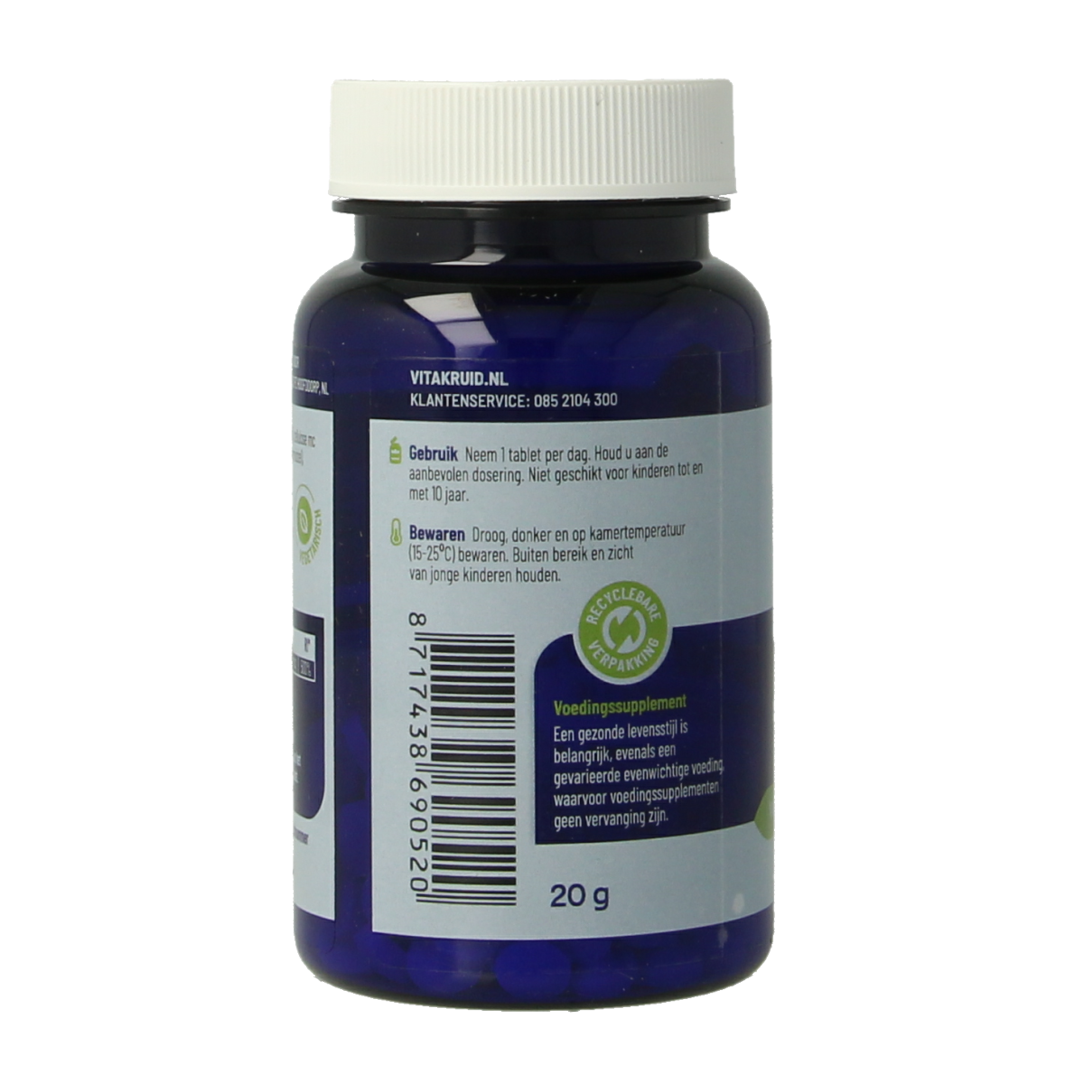 Vitakruid Vitamin D3 25 mcg (1000 IE) supplement in a bottle of tablets, natural health product for bone and immune support.