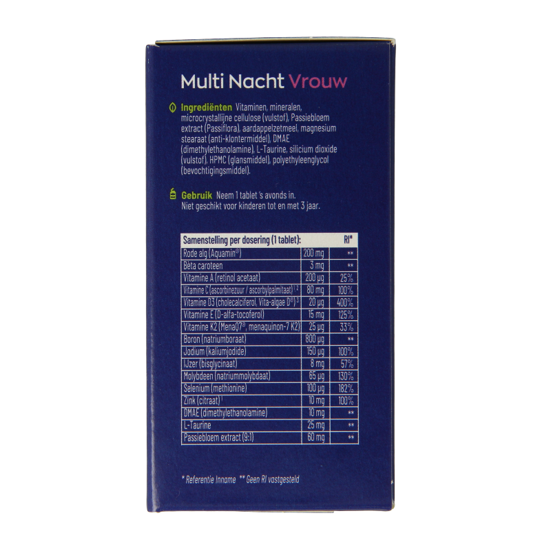 Vitamins for women, Vitakruid Multi Dag & Nacht 100% vegan, 2 x 30 tablets, multivitamine supplement for daily and night use