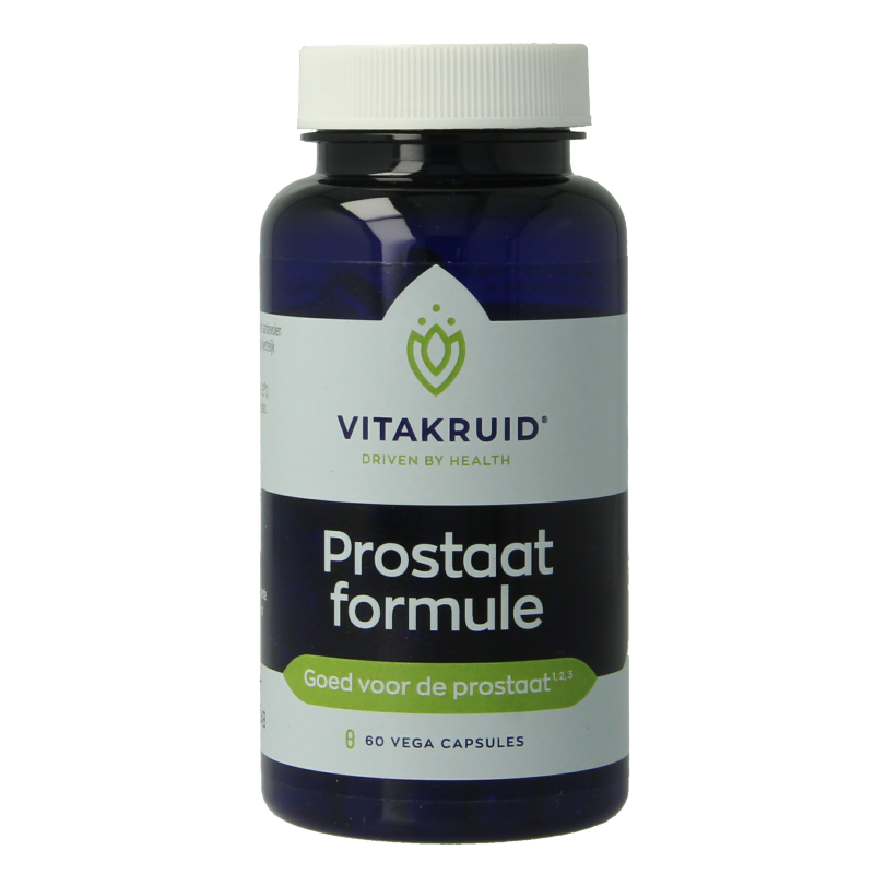Vitakruid Prostaatformule vegetarische capsules met zaagpalm, brandnetel en zink, kruidenpreparaat voor prostaatgezondheid