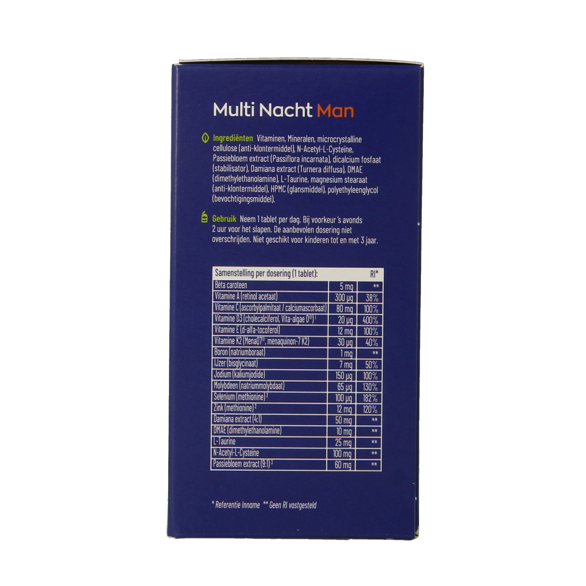 Vitamins multi for men by Vitakruid, vegan daily and night tablets, 2 x 90 tablets, dietary supplement for overall health