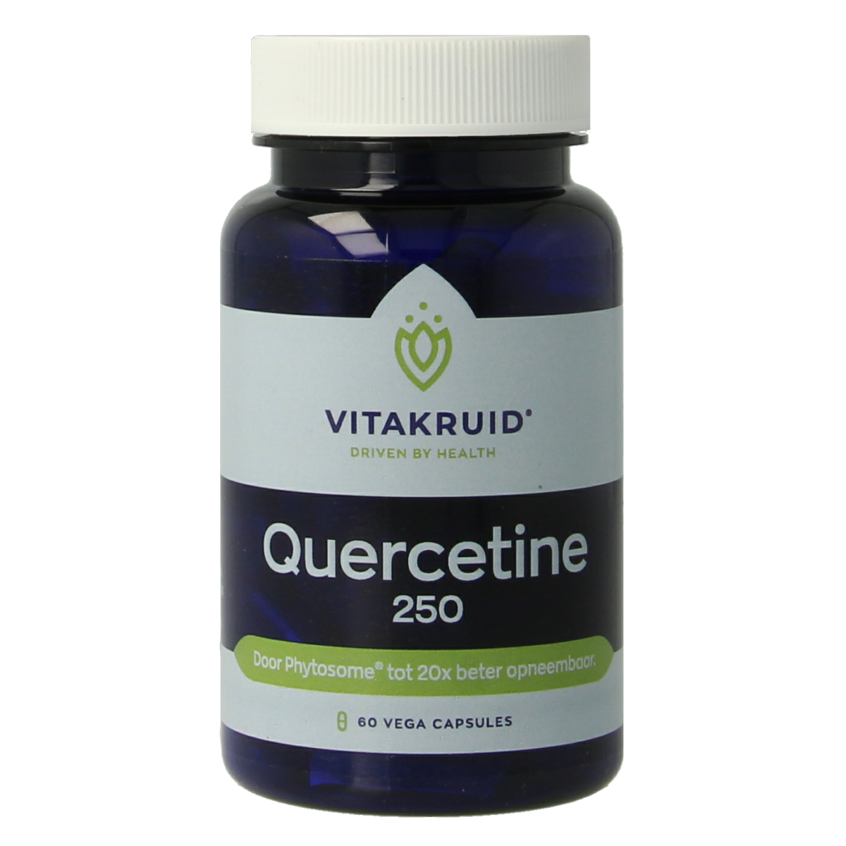 Vegetarian capsules of Vitakruid Quercetine 250 Quercefit with phytosome technology, shown in the image.