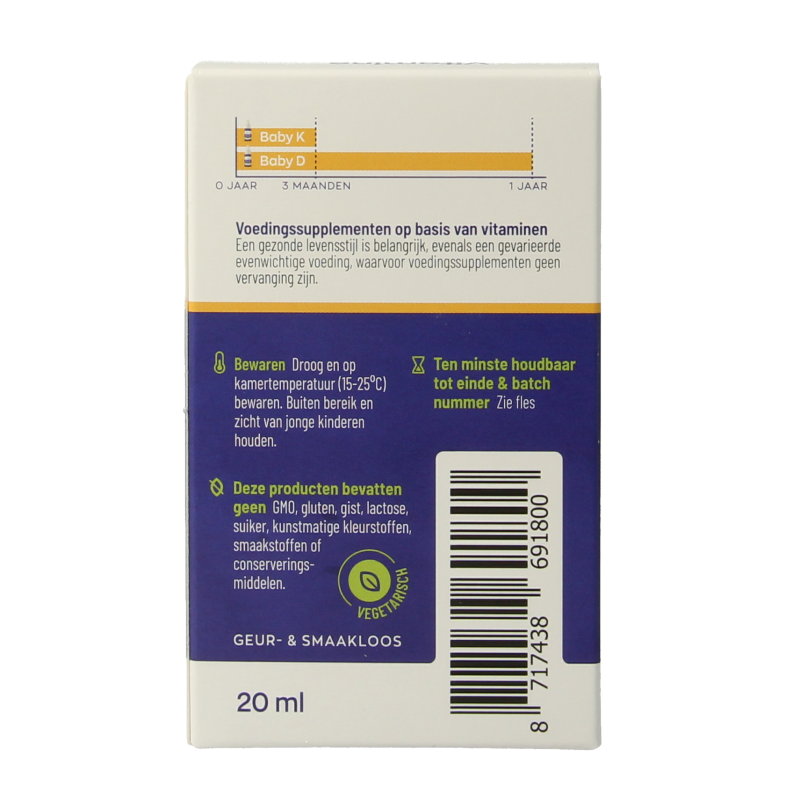 Vitamin K and D baby drops by Vitakruid in a 10ml bottle, supporting infant health with essential vitamins.