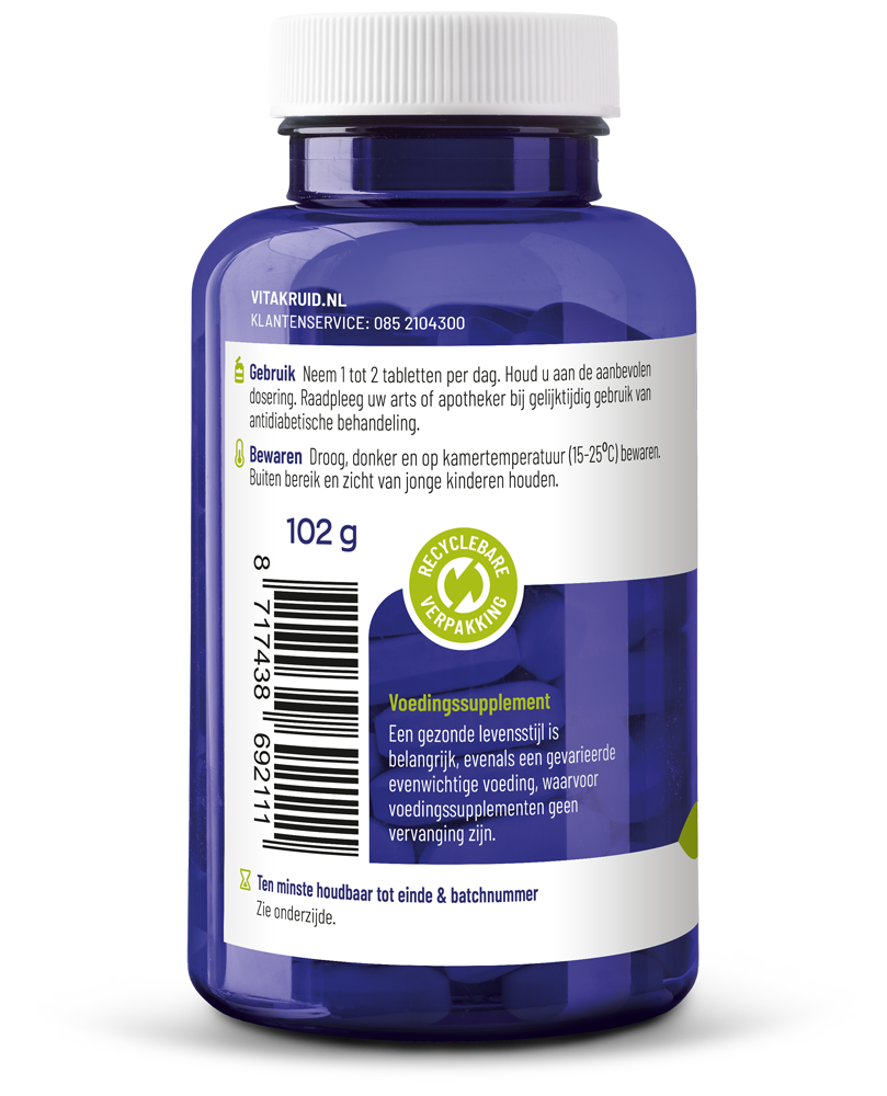 Vitakruid Homme OA herbal supplement with ashwagandha, fenugreek, shilajit, and damiana in 60 tablets.