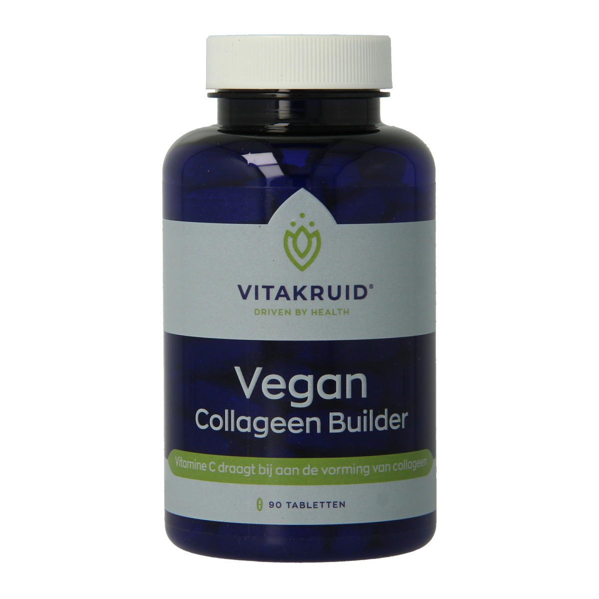 Vitamins and supplements: Vitakruid Vegan Collagen Builder tablets with VeCollal, 90 vegan collagen support tablets.