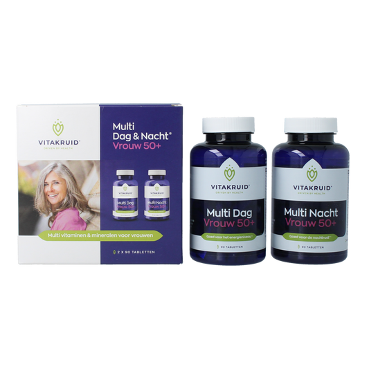 Vitakruid Multi Dag & Nacht Vrouw 50+ 2 x 90 180.00 Tabletten