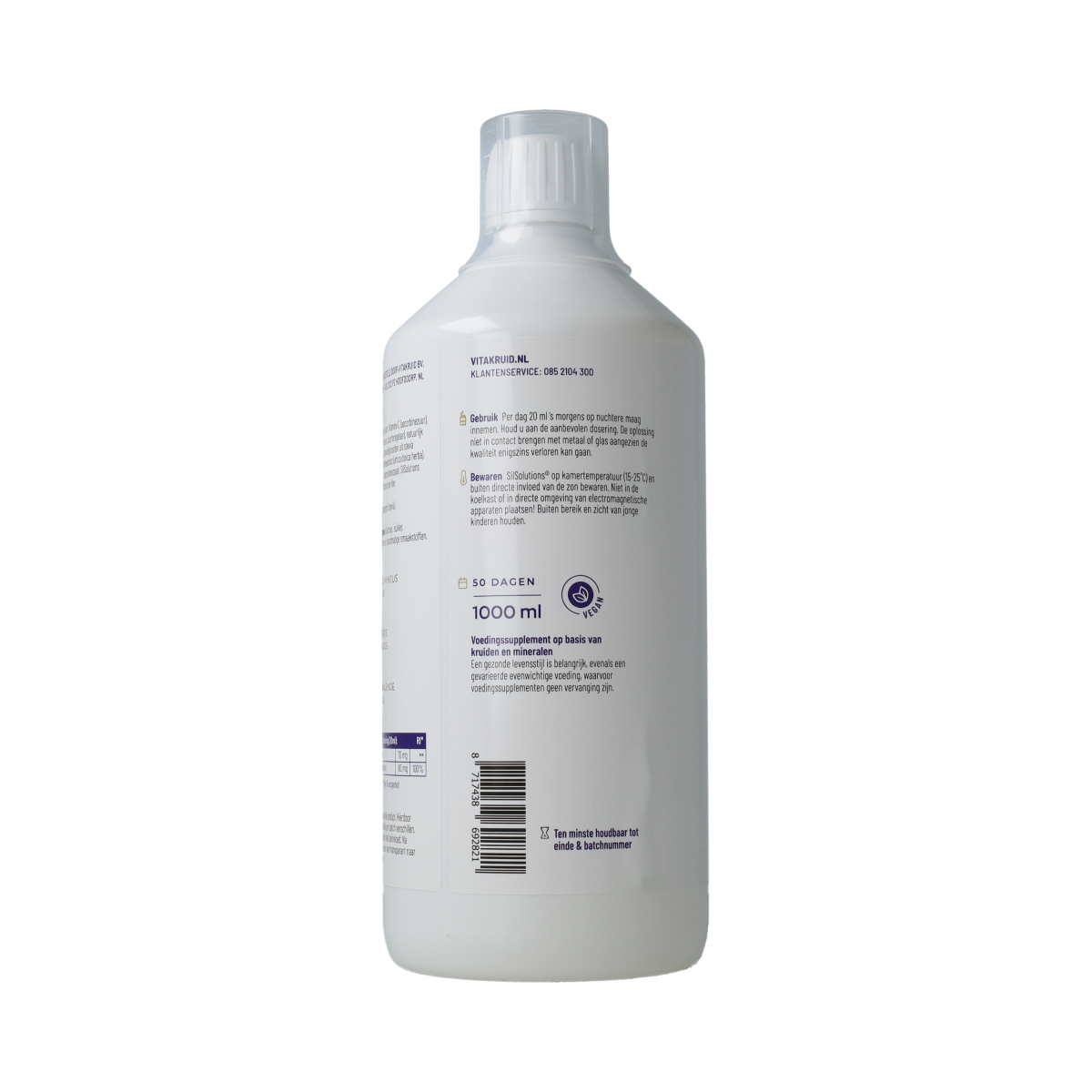 Vitakruid SilSolutions aardbei 1000 1000.00 Milliliter