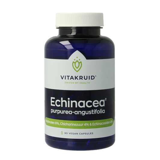 Vitakruid herbal capsules with Echinacea purpurea and angustifolia, vegetarian supplement, 90 capsules.