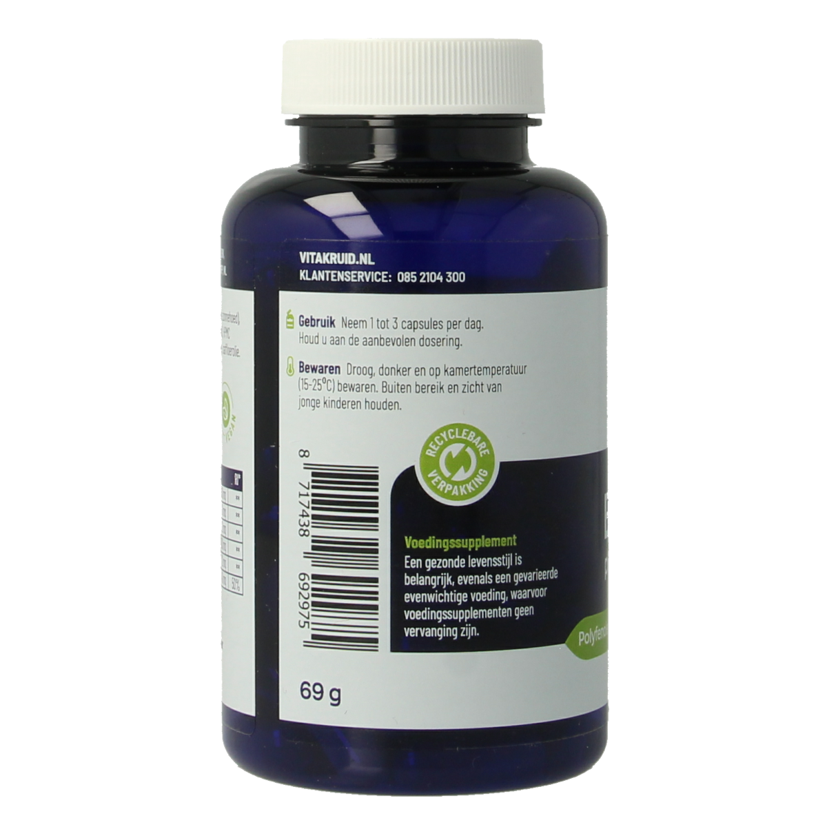 Vitakruid Echinacea purpurea and angustifolia herbal capsules in vegetarian capsules, 90 count, for immune support.
