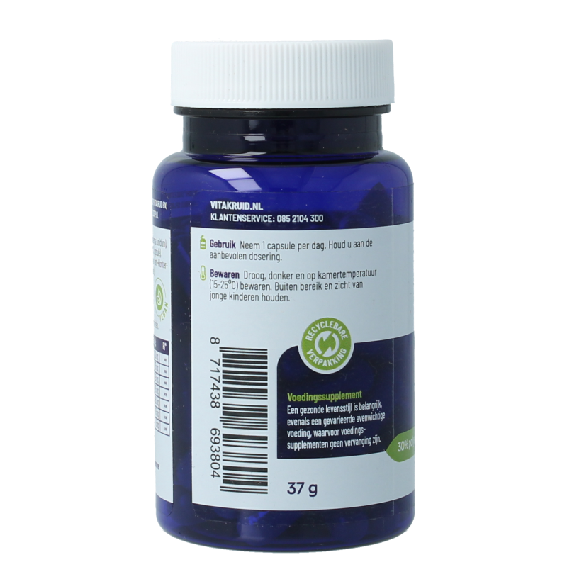 Vitakruid Reishi3 duo extract vegetarian capsules, dietary supplement with mushroom extract for immune support, 60 capsules.
