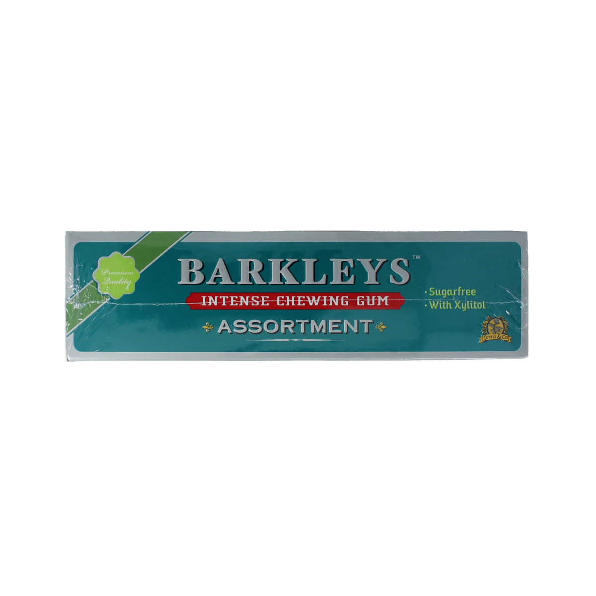 Barkleys chewing gum assorti pack with nine 30g pieces, featuring colorful gum pieces in a variety of flavors.