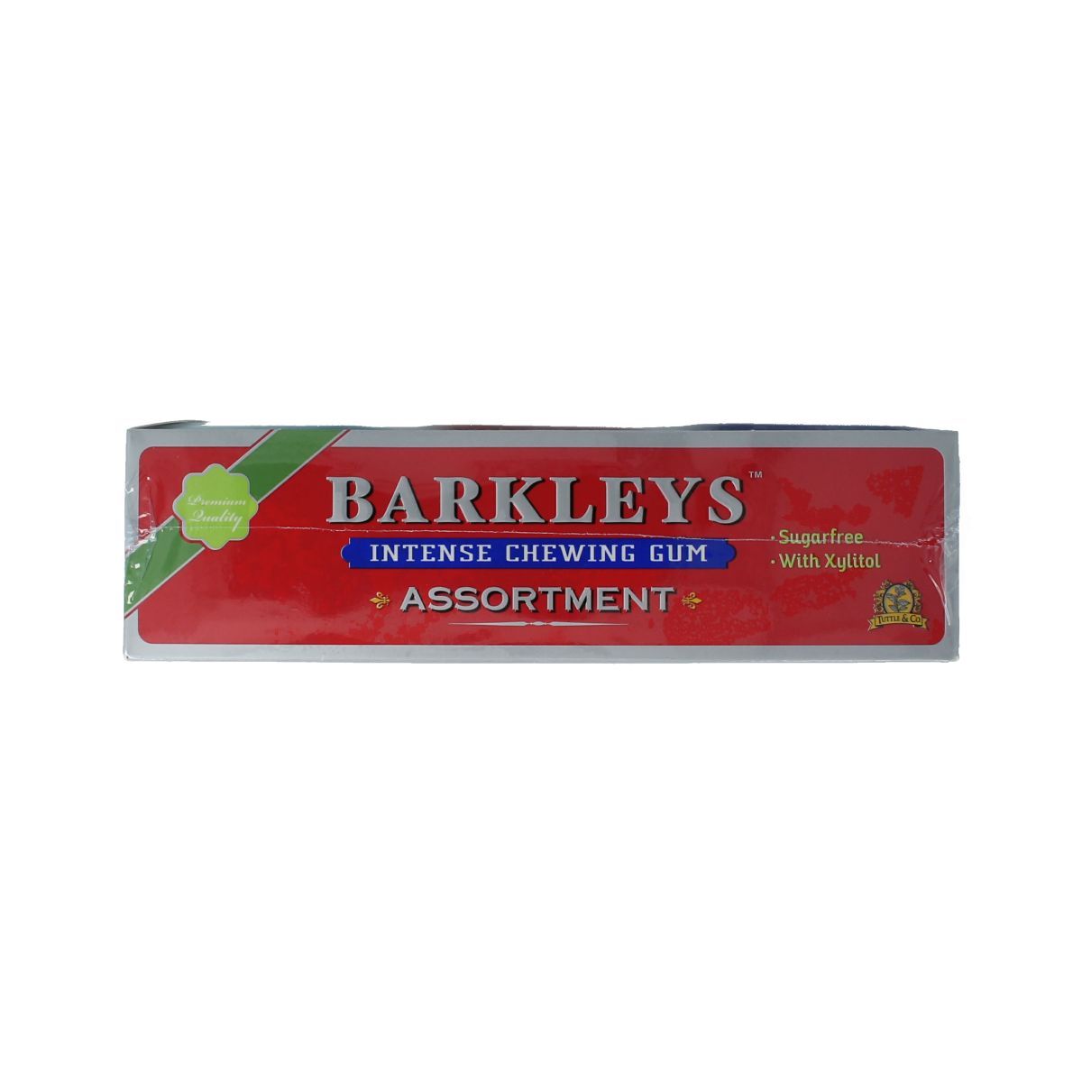 Barkleys Chewing Gum Assorti in 9 packs of 30 grams each, colorful assortment of chewing gum from the Barkleys brand.
