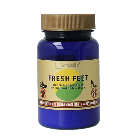 Humanutrients Fresh Feet voetverzorging tube, 35g, with natural ingredients and soothing design, for foot care.