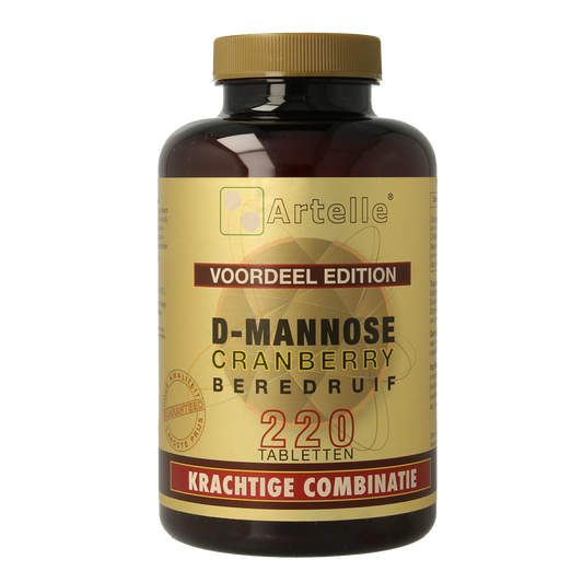 Artelle D-Mannose cranberry berendruif 220.00 Tabletten