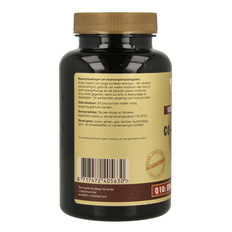 Artelle Coenzyme Q10 100mg softgels in a bottle, dietary vitamin supplement for energy and antioxidant support