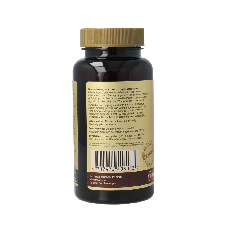 Artelle Vitamin D3 25mcg and K2 37.5mcg softgels in a bottle, dietary supplement for bone and immune health.