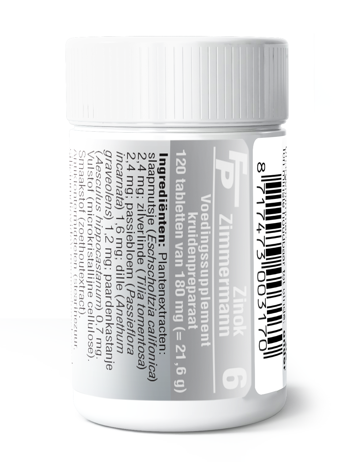 Medizimm Zinok 6 herbal supplement box with 120 tablets, natural zinc and herbal ingredients in packaging.