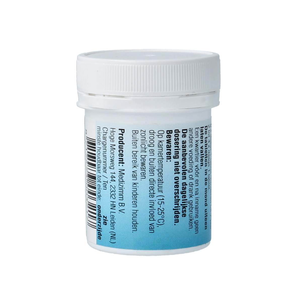 Medizimm Zora 9 herbal supplement bottle with 120 tablets, featuring a white label with green and blue accents.