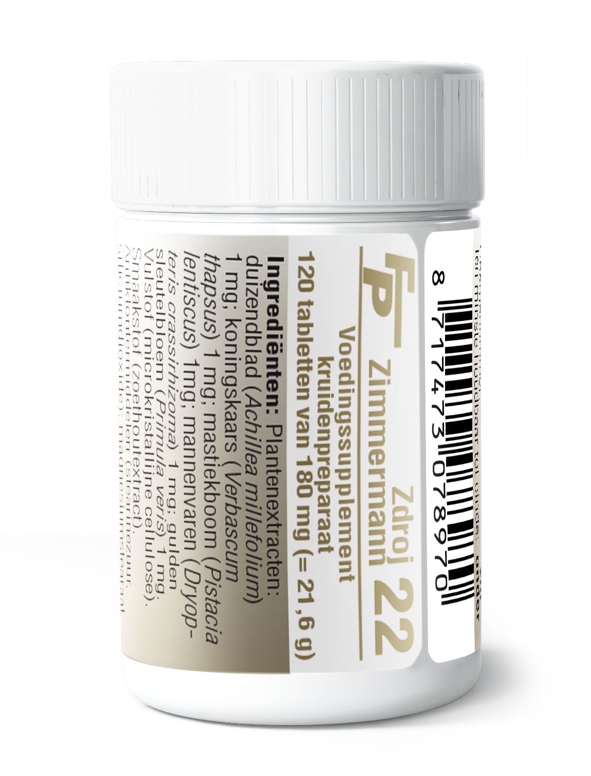 Medizimm Zdroj 22 herbal supplement box with 120 tablets, natural herbal preparation in a white packaging