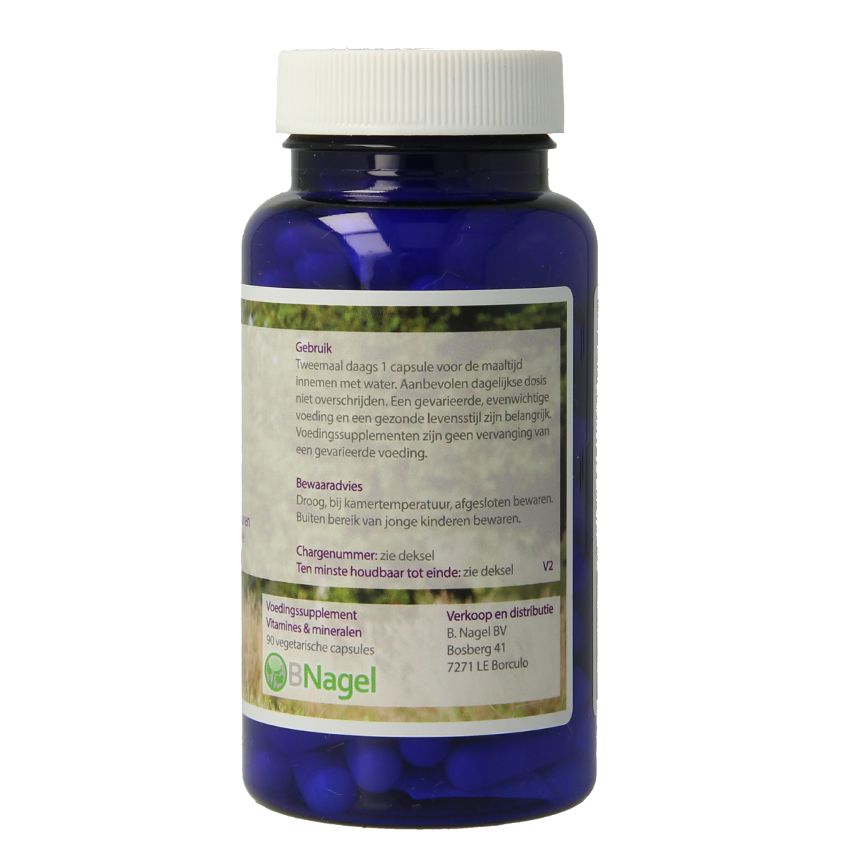 Nagel Cal:Mag Calcium Magnesium mineral capsules with vitamin D3, vegetarian supplement, 90 capsules displayed in the image.
