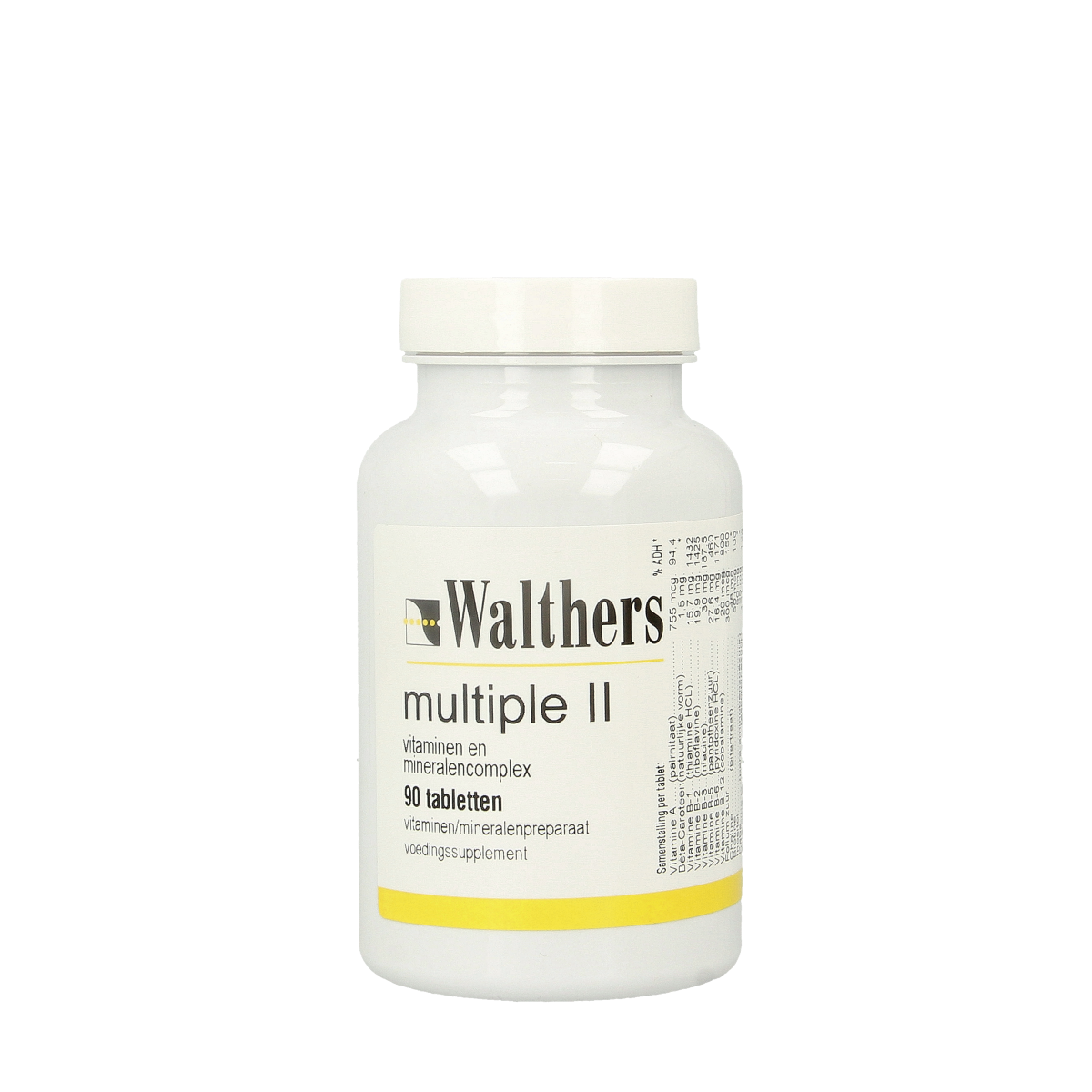 Walthers Multiple II multivitamin tablets, dietary supplement with 90 tablets, dietary supplement by Walthers.