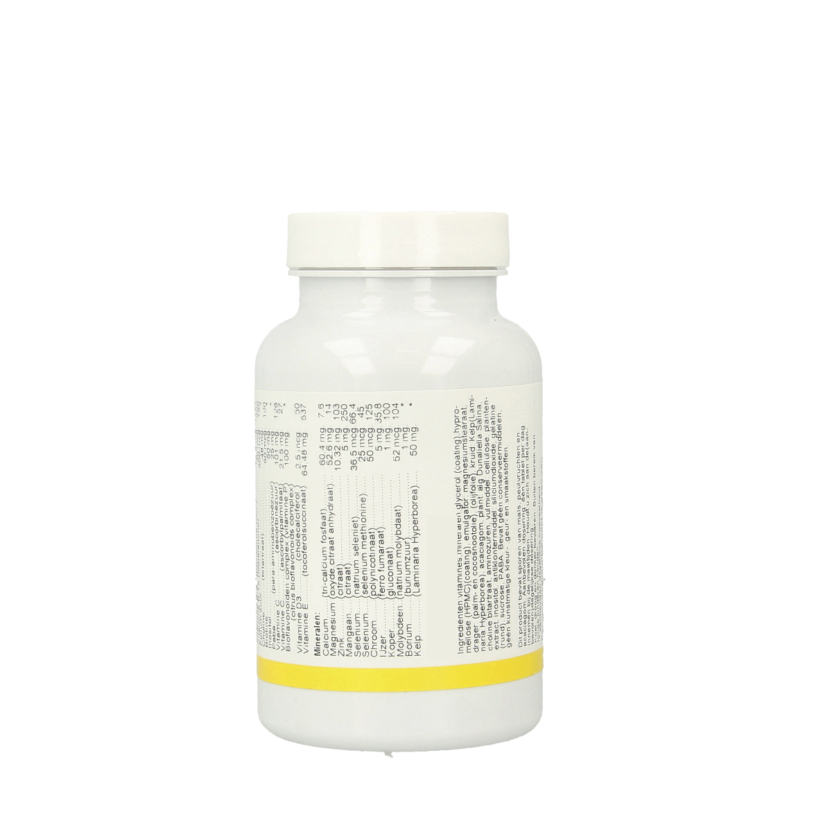 Walthers Multiple II Vitamin Multi tablets in a bottle, showing a close-up of the supplement packaging and tablets inside.