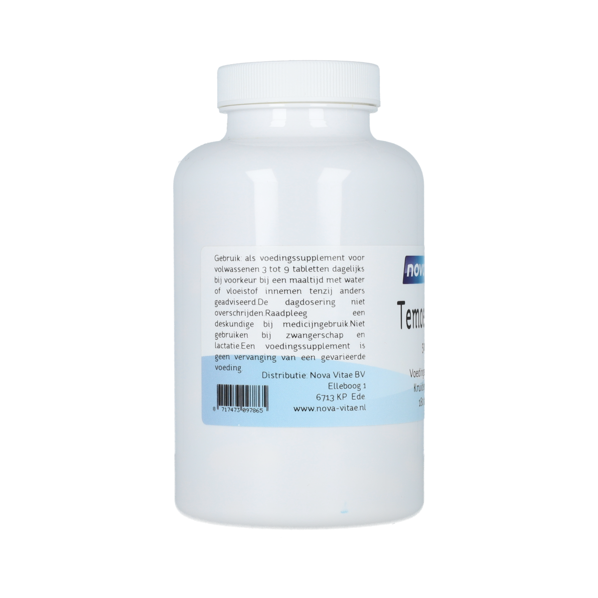 Nova Vitae Temoe Lawak herbal supplement tablets, natural kruidenpreparaten in a blister pack.