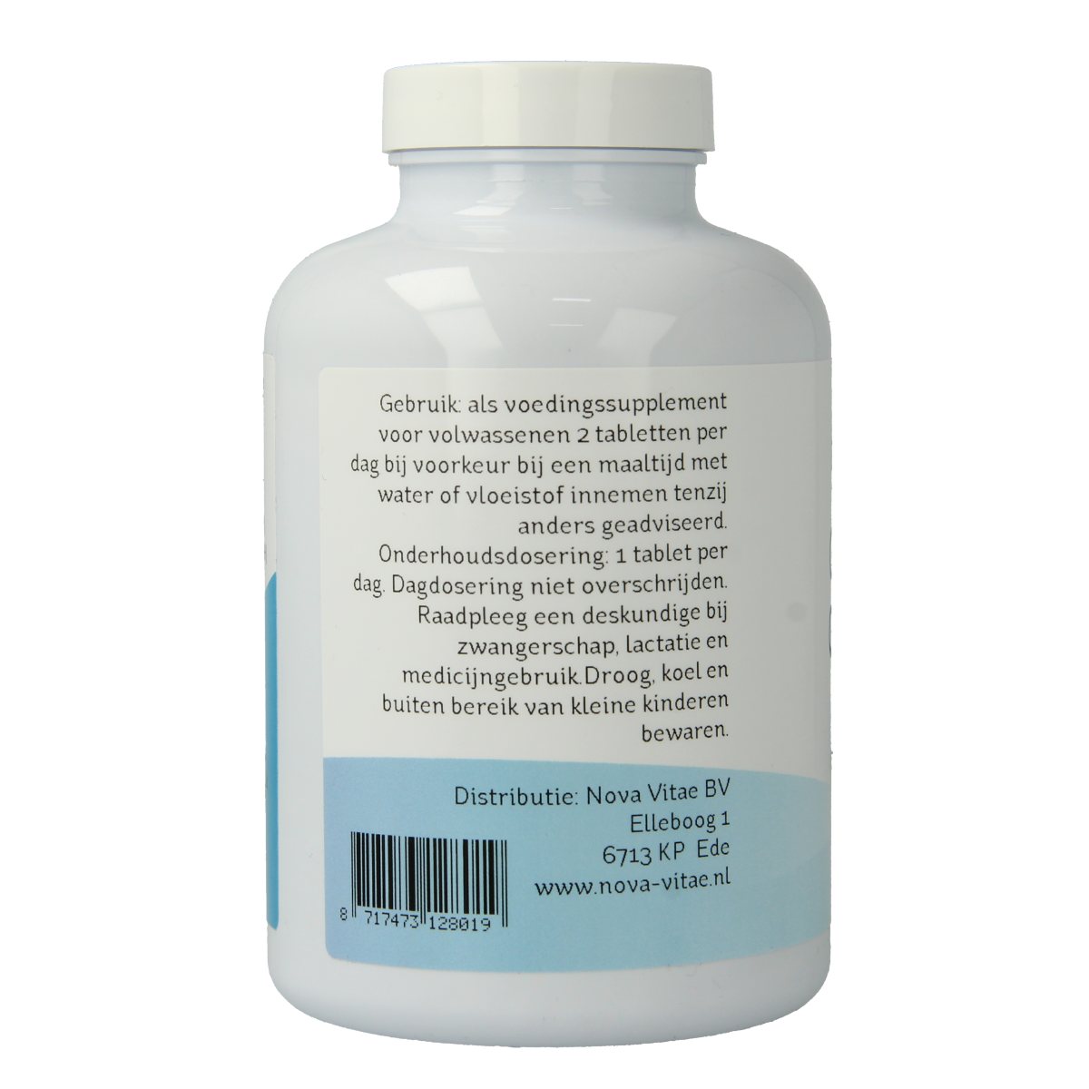 Nova Vitae Glucosamine Chondroitine complex with MSM tablets, showing a bottle of dietary supplements for joint support.