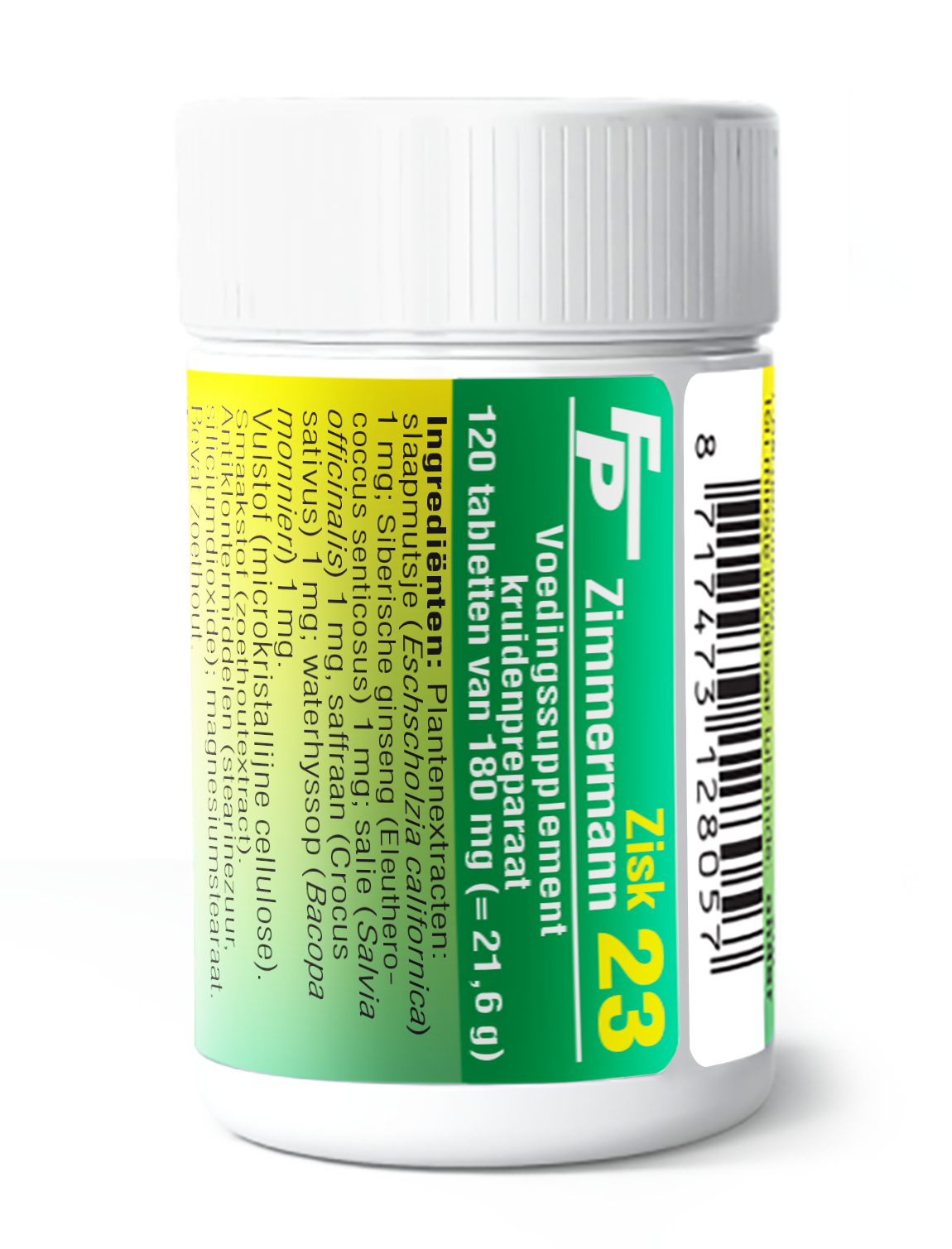 Medizimm Zisk 23 herbal supplement box with 120 tablets, natural herbal remedy from Medizimm, front view of the package.