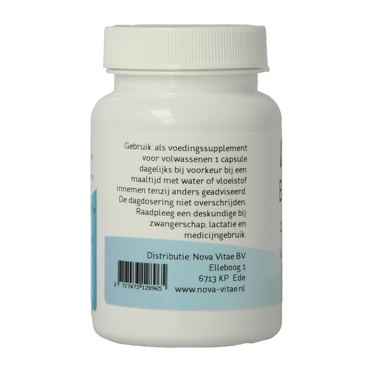 Nova Vitae Borage oil 1000mg capsules with 20% GLA, showing 60 softgel capsules for healthy skin and omega fatty acids.