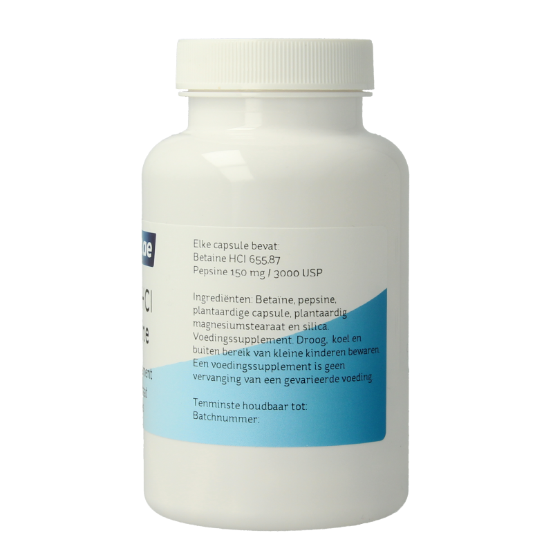 Nova Vitae Betaine HCI with pepsin capsules, dietary supplement for digestive health, 90 softgel pills.